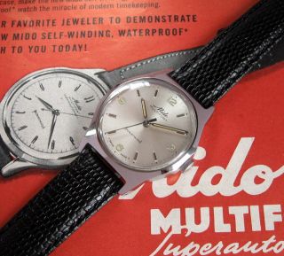 MIDO Multifort POWERWIND Automatic Stainless Steel Vintage Swiss Watch
