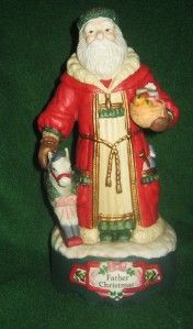 Midwest Imports Father Christmas Music Box Santa Figure
