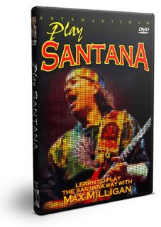 Carlos Santana Guitar Instructional DVD with Max Milligan New