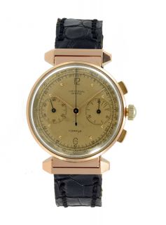 Universal Geneve 18K Rose Gold Compur Chronograph Watch
