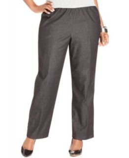 Alfred Dunner Plus Size Pants, Pull On Straight Leg   Plus Size Pants