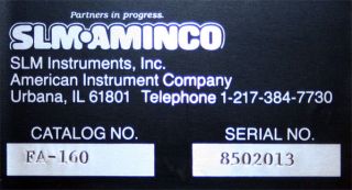 SLM Aminco SPF 500C Spectrofluorometer FA 160 Aminco