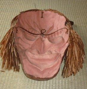 RARE BIG OLD NAMAHAGE Mask Folklore Mingei Antique Japanese Oni Devil