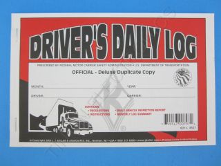 JJ Keller 601L Duplicate Drivers Daily Log Book with Carbon