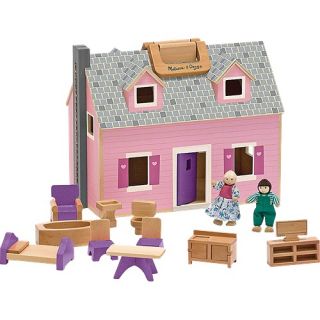 Melissa Doug Fold Go Mini Dollhouse 3701