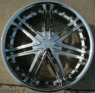 22 Chrome Rims Wheels Nissan Titan Pickup 04 Up 22 x 9 5 6H 30