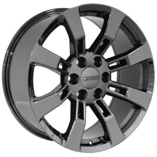 20 Black Chrome Escalade Wheels Rims Fit Cadillac GMC Yukon Tahoe