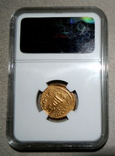 610 641 Ad Gold Solidus Byzantine Heraclius NGC Choice Extra Fine