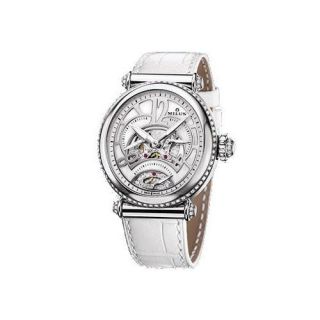 Milus Watches Merea TriRetrograde Automatic Womens Wristwatch White