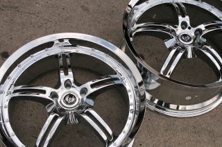 ST5 19 Chrome Rims Wheels Mustang Staggered 19 x 8 5 9 5 5H 38