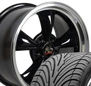 17 Fits Mustang® Bullitt Wheels Rims Tires Black 17x8