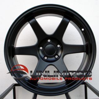 19 Varrstoen T37 Concave Style Matte Black Wheels Rims Fit Nissan