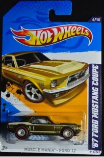 2012 Hot Wheels 67 Ford Mustang Coupe Super Hunt Muscle Mania Real