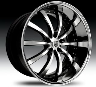 Set Perfect Lexani 22 inch Wheels Tires Bentley Continental GT Flying
