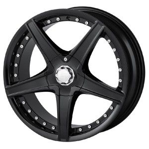 18 inch Sacchi S45 Black Wheels Rims 5x110 Catera Cobalt HHR Malibu G5