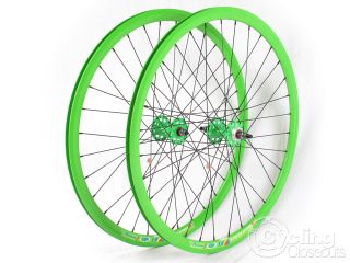Weinmann Track Fixed Gear Wheels Wheelset 700c Green