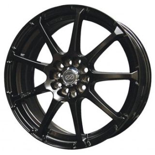 16 Enkei EDR9 Black Rims Wheels 16x7 45 5x100