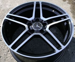 M09 18 Black Rims Wheels Mercedes CLK350 E320 18 x 8 0 5H 33