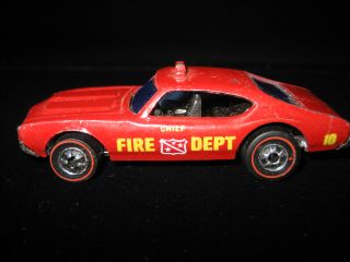 Redline Hot Wheels Fire Chief Cruiser Redliner Car Hotwheels 1969
