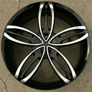 HPD Starlet 22 Black Rims Wheels Blazer s 10 Sonoma 4WD 22 x 8 5 5H