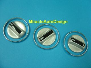 AC Switch Covers Chrome Rims for 86 93 Mercedes W201