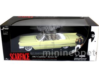 Jada Scarface 1963 63 Cadillac Series 62 1 24 Diecast Yellow with