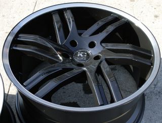 Koko KOUTURE Spline 20 Black Rims Wheels Honda Odyssey Ridgeline