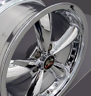 Single 20x8 5 Chrome Bullitt Wheel Fits Mustang® 94 04