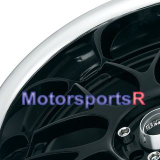 17 XXR 006 Black Wheels 03 06 Scion XA XB Rims 95 99 Honda Civic EX SI
