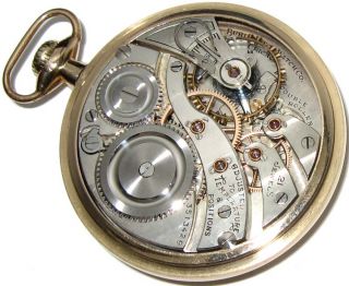 Burlington Illinois 21 Jewel 14k Gold F Antique Railroad Pocket Watch