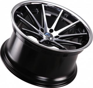 RC10 BLACK MACHINED LOW OFFSET WHEELS RIMS FIT INFINITI G35 G37 COUPE