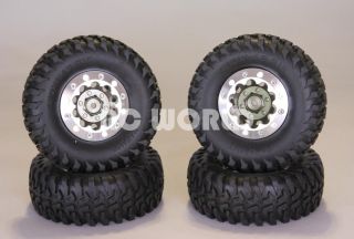 RC4WD Aluminum 1 9 Wheels with Tomahawk Tires for 1 10 Rock Crawler 1