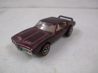 Vintage Hot Wheels Redline Olds 442 Die Cast Car 1969 Mattel