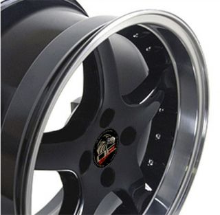 Single 17x9 Black Cobra R Wheel 4 Lug Fits Mustang® 79 93
