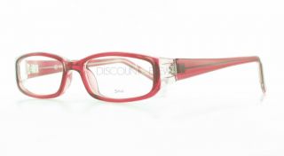 Soho 84 Stylish Plastic Eyeglasses Frames Red Clear