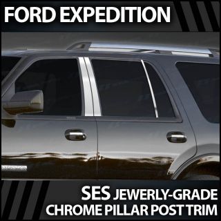 1998 2012 Ford Expedition 6pc. SES Chrome Pillar Trim Covers