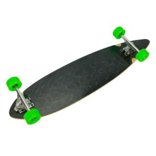 Black Complete Longboard Pintail Skateboard 43 x 9