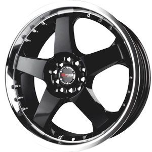 New 17X7 4 100/4 114.3 Dr 11 Gloss Black Machined Wheels/Rims