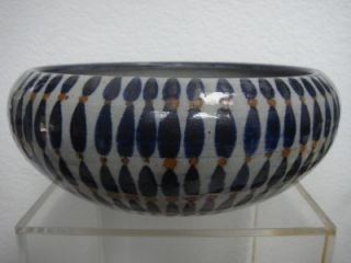 Vintage Mexican Bowl Tonala Pottery by Jorge Wilmot Salvador Vasquez