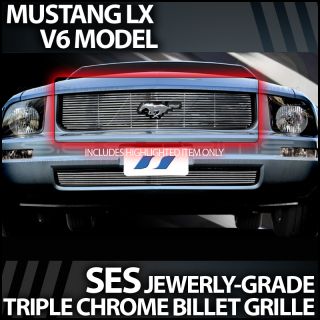 2005 2008 Ford Mustang LX Ses Chrome Billet Grille Upper