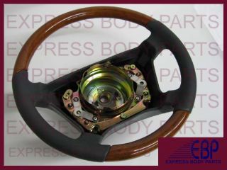 W210 1996 1999 1997 E320 E430 Mercedes Steering Wheel Wood Gray Grey