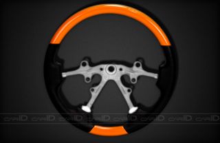New Factory Style Steering Wheel Orange w Black Leather