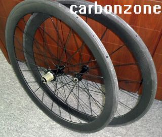 Carbon Road TT Bike Tubular Wheels Bicycle Wheelsets Matt 3K