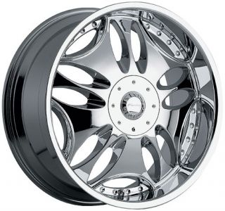 Panther Groove Chrome Wheels Rims 20x9 6x5 5 6x139 7