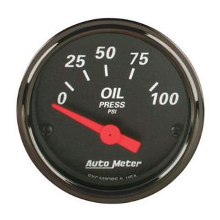 New Auto Meter Designer Black Electric Oil Pressure Gauge w Sender 2 1