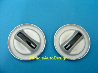 AC Switch Covers White Faces Chrome Rims for Mercedes Benz W210 E