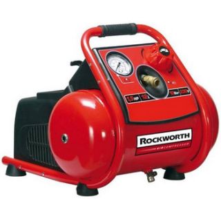 Rockworth 1 5 HP 3 Gallon Oil Free Trim Plus Air Compressor RW1503TP