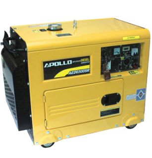 Apollo Industrial Power AED6500S Portable Silent Diesel Generator