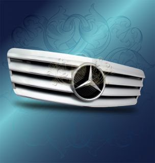 98 02 Mercedes W208 CLK320 CLK430 Silver Chrome AMG SL Style Front