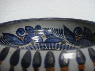 Vintage Mexican Bowl Tonala Pottery by Jorge Wilmot Salvador Vasquez